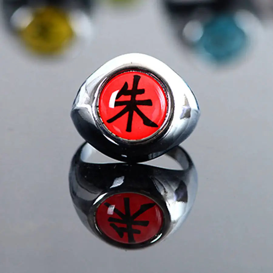 Kit 10 Anéis Metálicos da Akatsuki — Naruto Cosplay