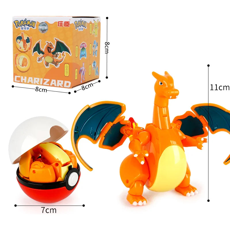 Pokémon Figuras Colecionáveis PVC com Caixa — Pikachu, Charizard, Mewtwo e mais