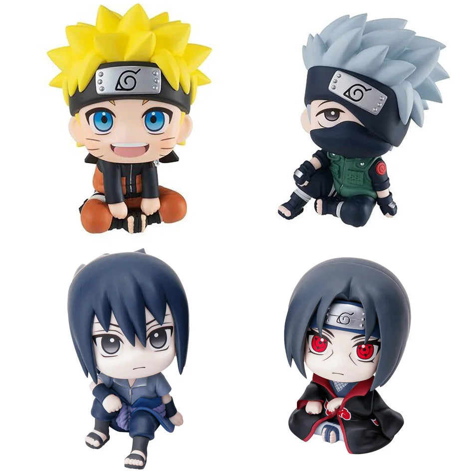 Naruto Figuras Nendoroid Versão Q PVC 9cm — Sasuke, Naruto, Kakashi e Itachi