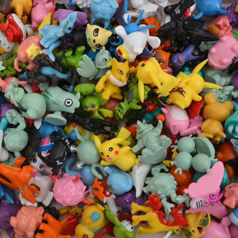 Pokémon Mini Figuras Kit — 144 Estilos Únicos PVC 2-3cm