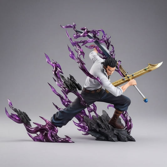 Dracule Mihawk — One Piece Figura Colecionável PVC 30cm