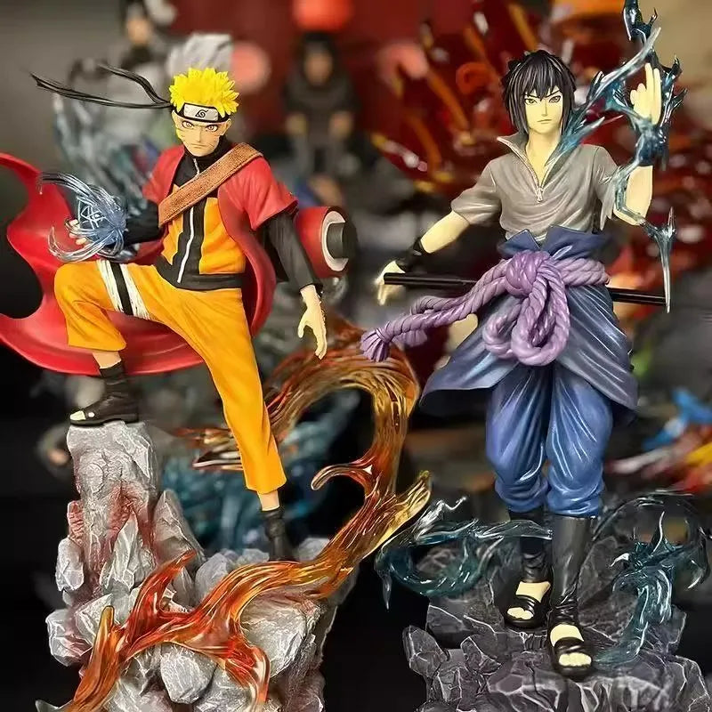 Naruto e Sasuke — Figuras Colecionáveis PVC 23cm