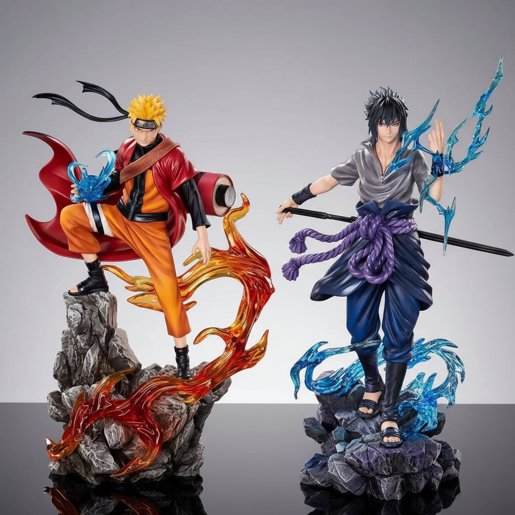 Naruto e Sasuke — Figuras Colecionáveis PVC 23cm