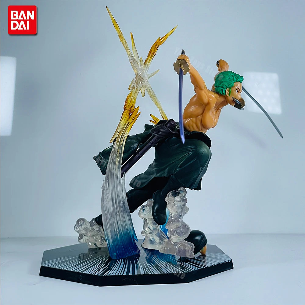 One Piece Figuras de Batalha PVC — Luffy, Zoro, Ace e Sanji