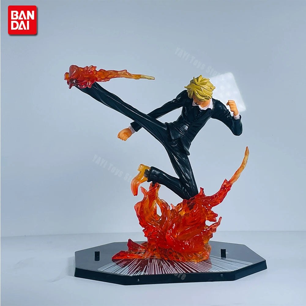 One Piece Figuras de Batalha PVC — Luffy, Zoro, Ace e Sanji
