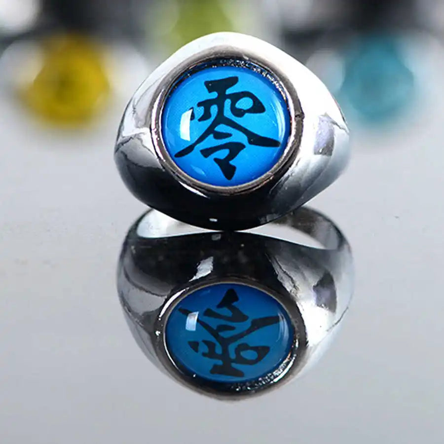 Kit 10 Anéis Metálicos da Akatsuki — Naruto Cosplay