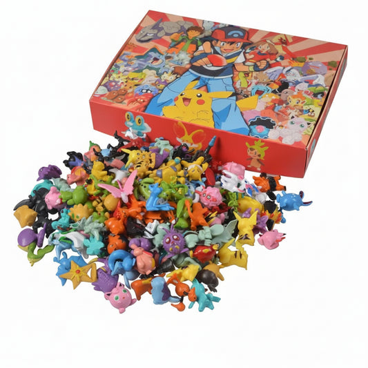 Pokémon Mini Figuras Kit — 144 Estilos Únicos PVC 2-3cm