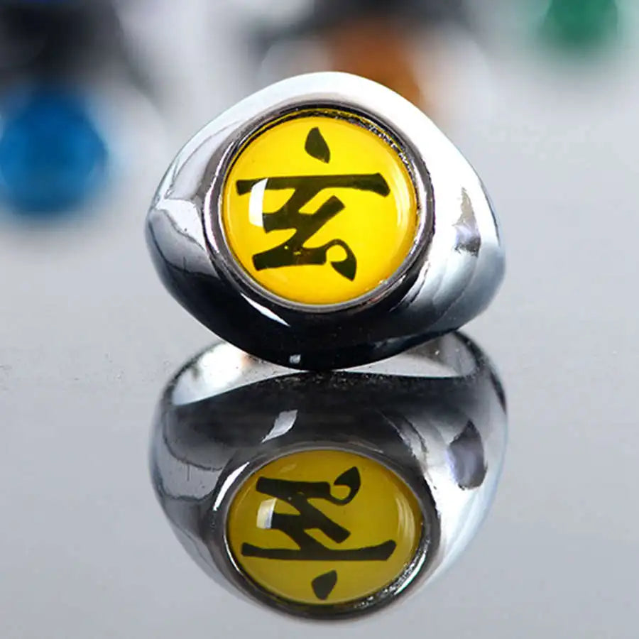 Kit 10 Anéis Metálicos da Akatsuki — Naruto Cosplay