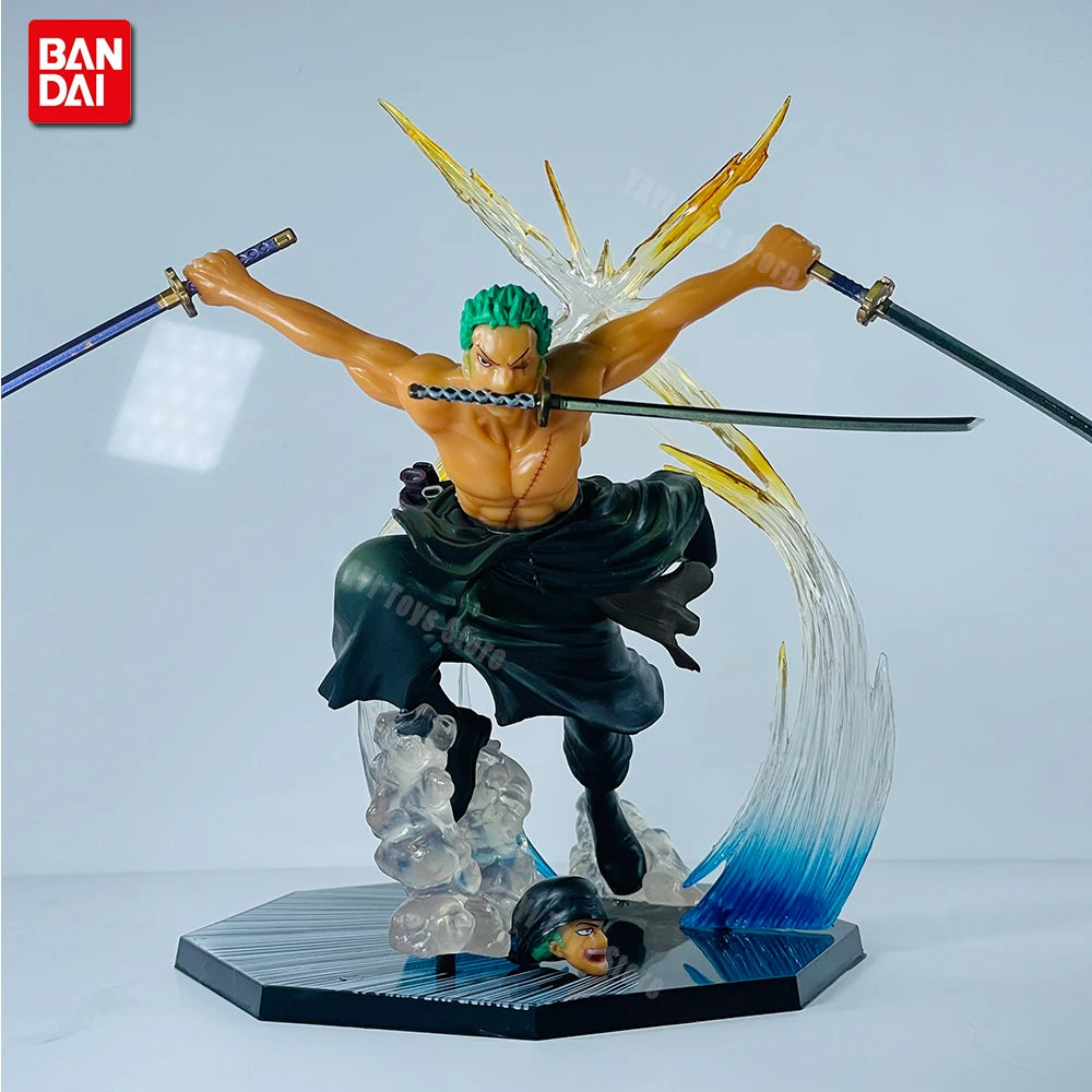 One Piece Figuras de Batalha PVC — Luffy, Zoro, Ace e Sanji