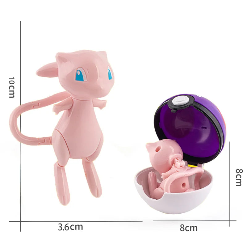 Pokémon Figuras Colecionáveis PVC com Caixa — Pikachu, Charizard, Mewtwo e mais