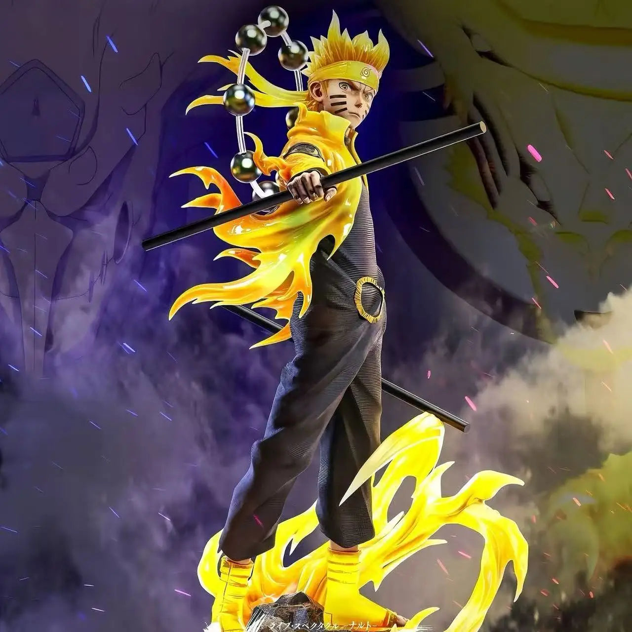 Figura Naruto e Sasuke 22cm — Naruto Shippuden PVC Bandai