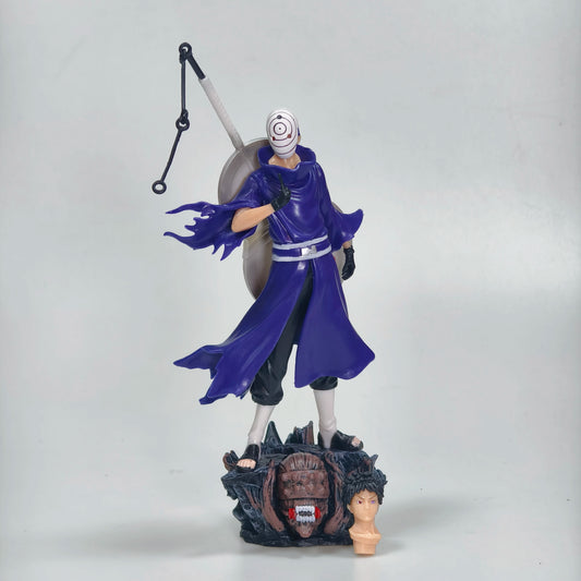 Uchiha Obito — Figura GK Cena Naruto Shippuden | Duas Cabeças Intercambiáveis