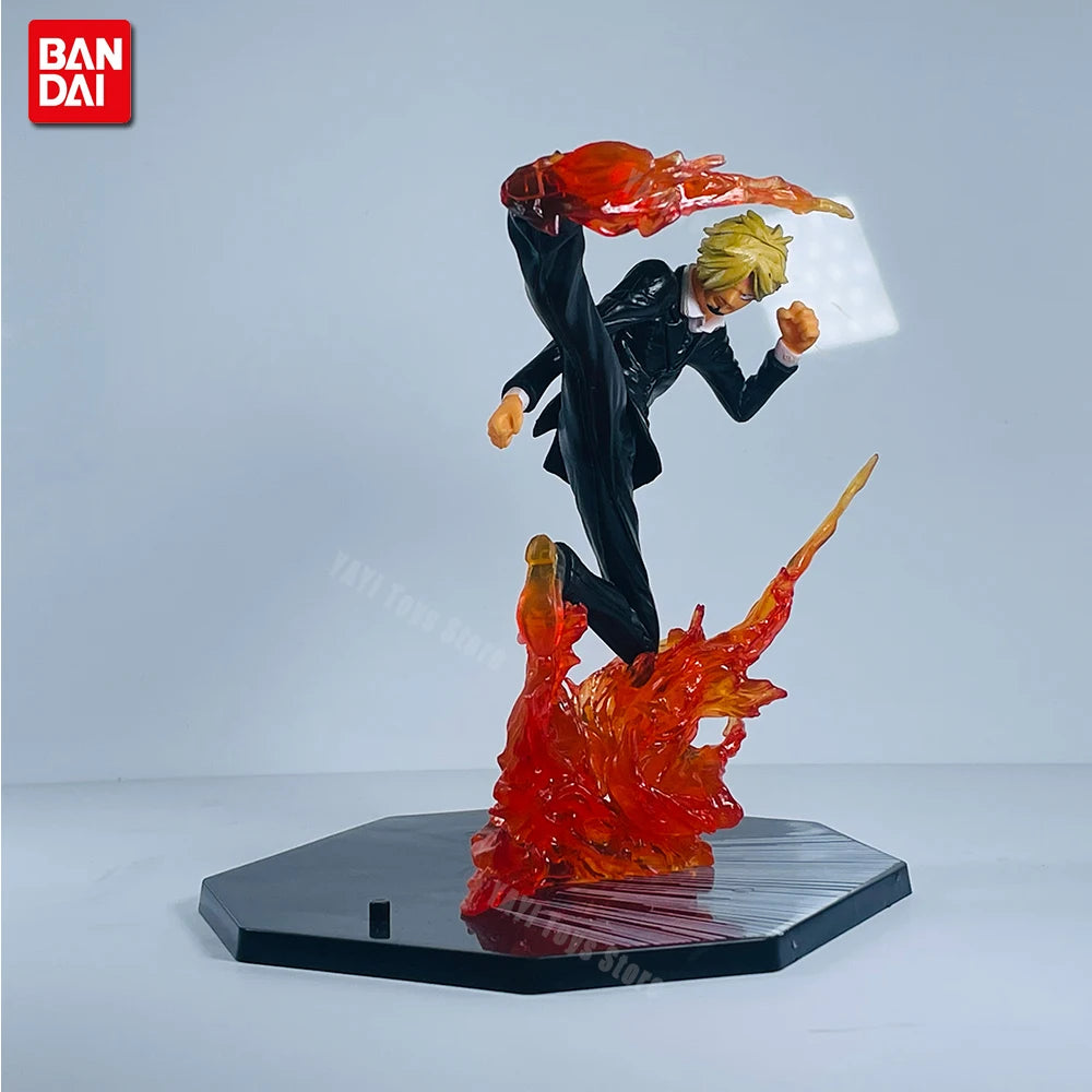 One Piece Figuras de Batalha PVC — Luffy, Zoro, Ace e Sanji