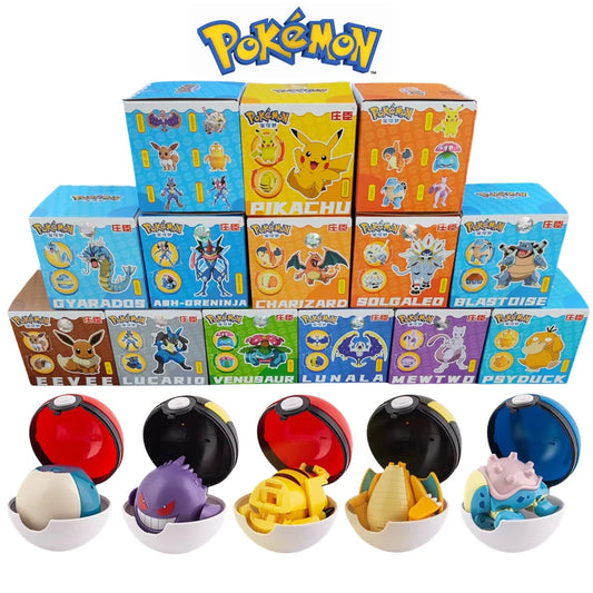 Pokémon Figuras Colecionáveis PVC com Caixa — Pikachu, Charizard, Mewtwo e mais