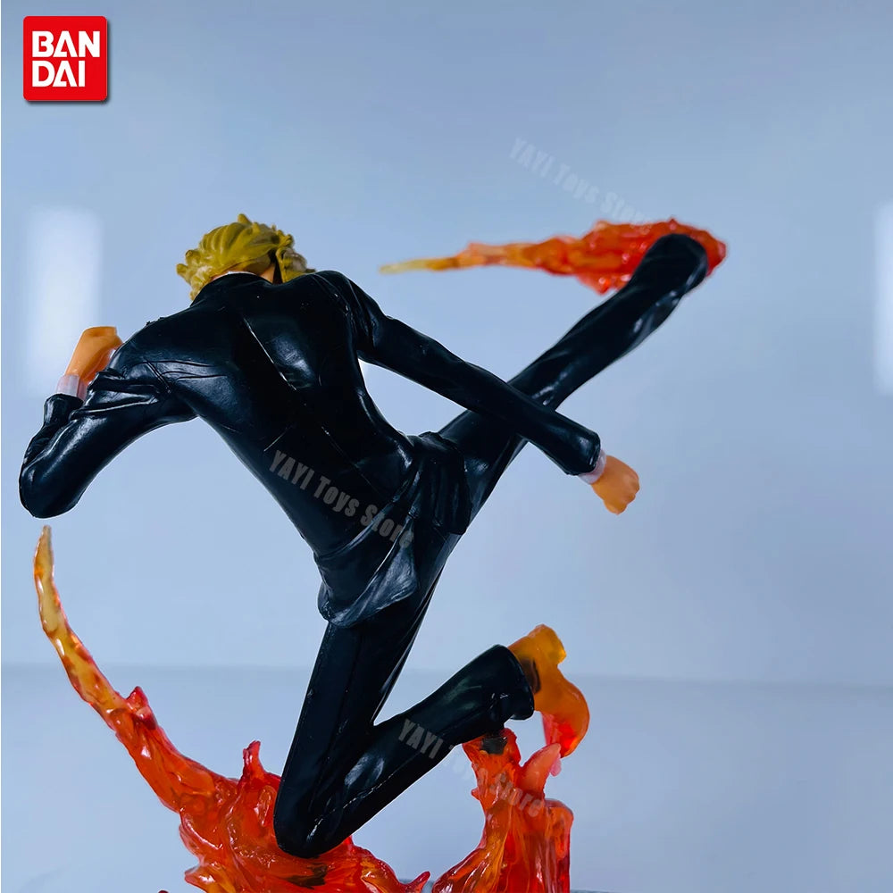 One Piece Figuras de Batalha PVC — Luffy, Zoro, Ace e Sanji