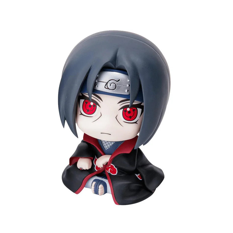 Naruto Figuras Nendoroid Versão Q PVC 9cm — Sasuke, Naruto, Kakashi e Itachi