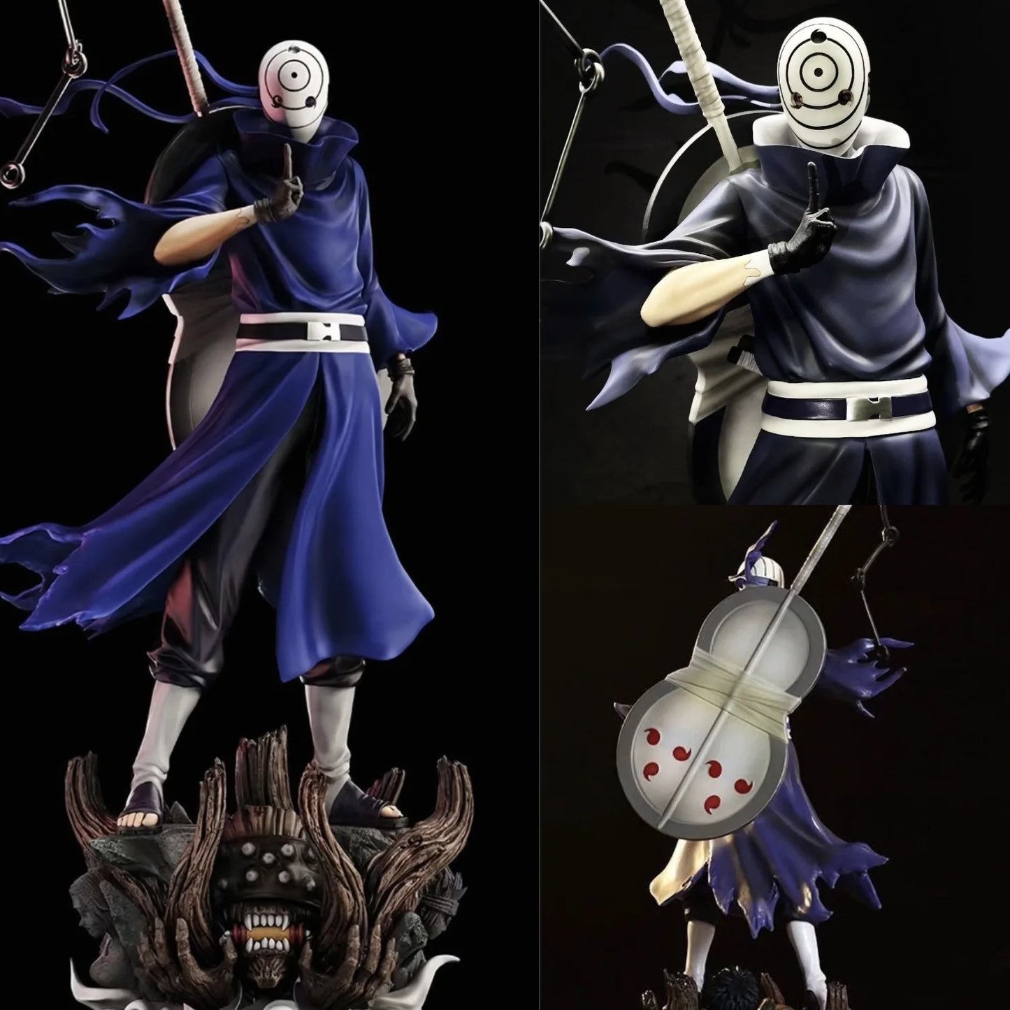 Uchiha Obito — Figura GK Cena Naruto Shippuden | Duas Cabeças Intercambiáveis