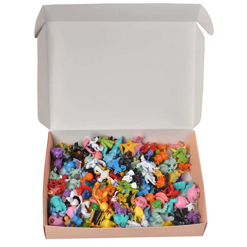 Pokémon Mini Figuras Kit — 144 Estilos Únicos PVC 2-3cm