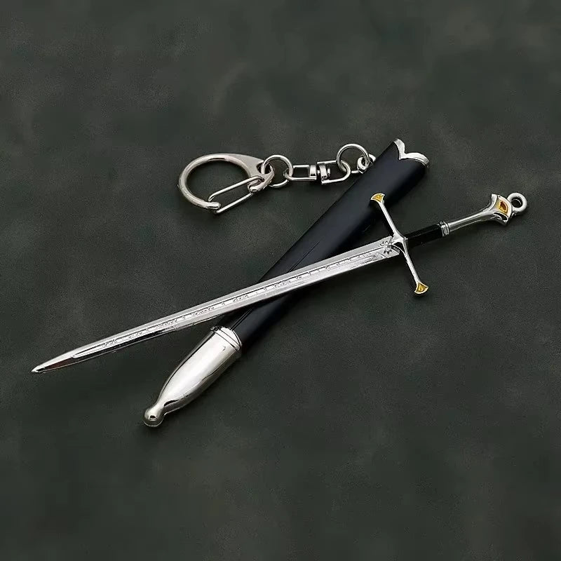 Chaveiro Espada Andúril de Aragorn — O Senhor dos Anéis Metal Colecionável