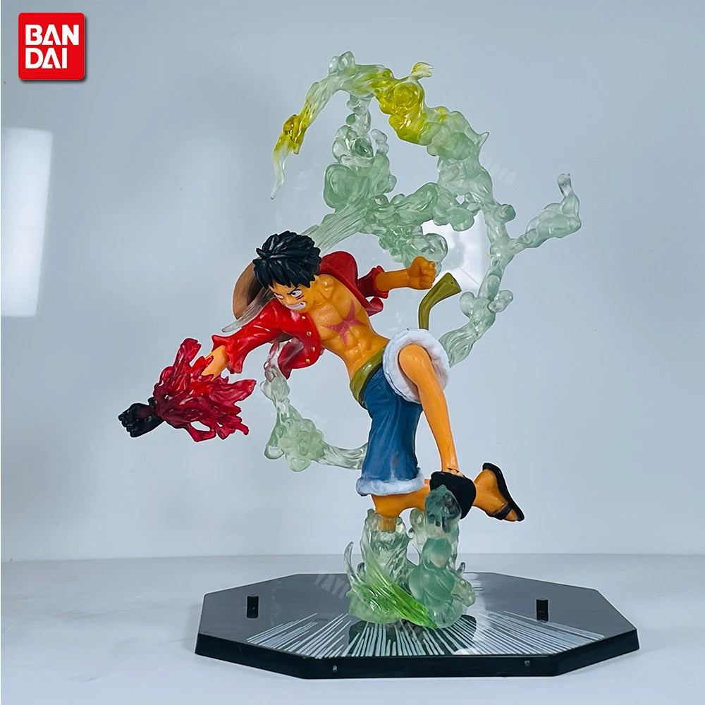 One Piece Figuras de Batalha PVC — Luffy, Zoro, Ace e Sanji