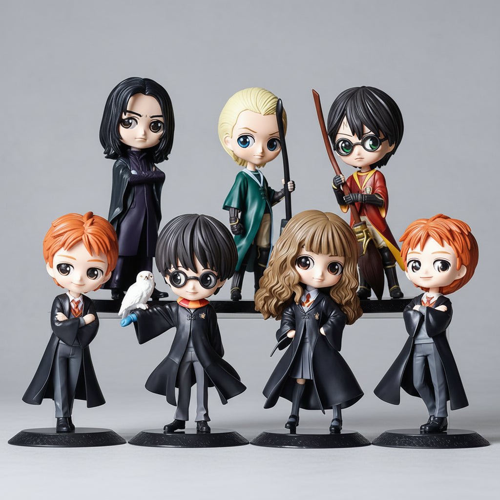 Harry Potter Figuras Versão Q PVC — Individual ou Kit até 7 Peças