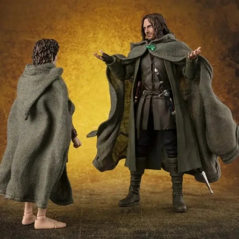 SH Figuarts O Senhor dos Anéis — Frodo Baggins / Aragorn Figura Colecionável