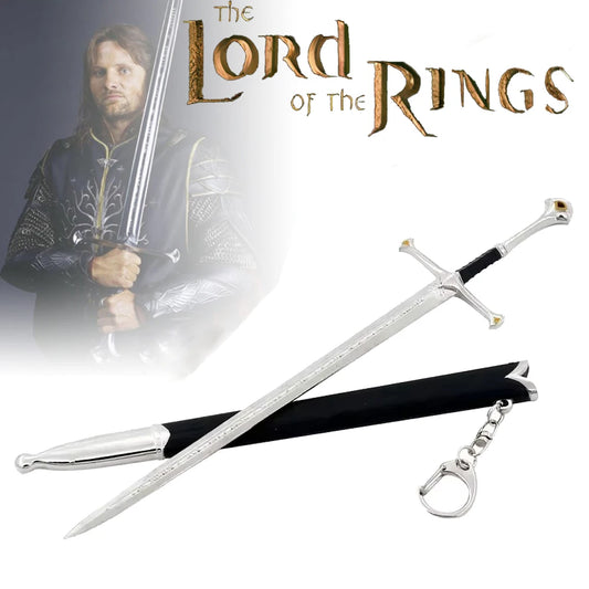Chaveiro Espada Andúril de Aragorn — O Senhor dos Anéis Metal Colecionável