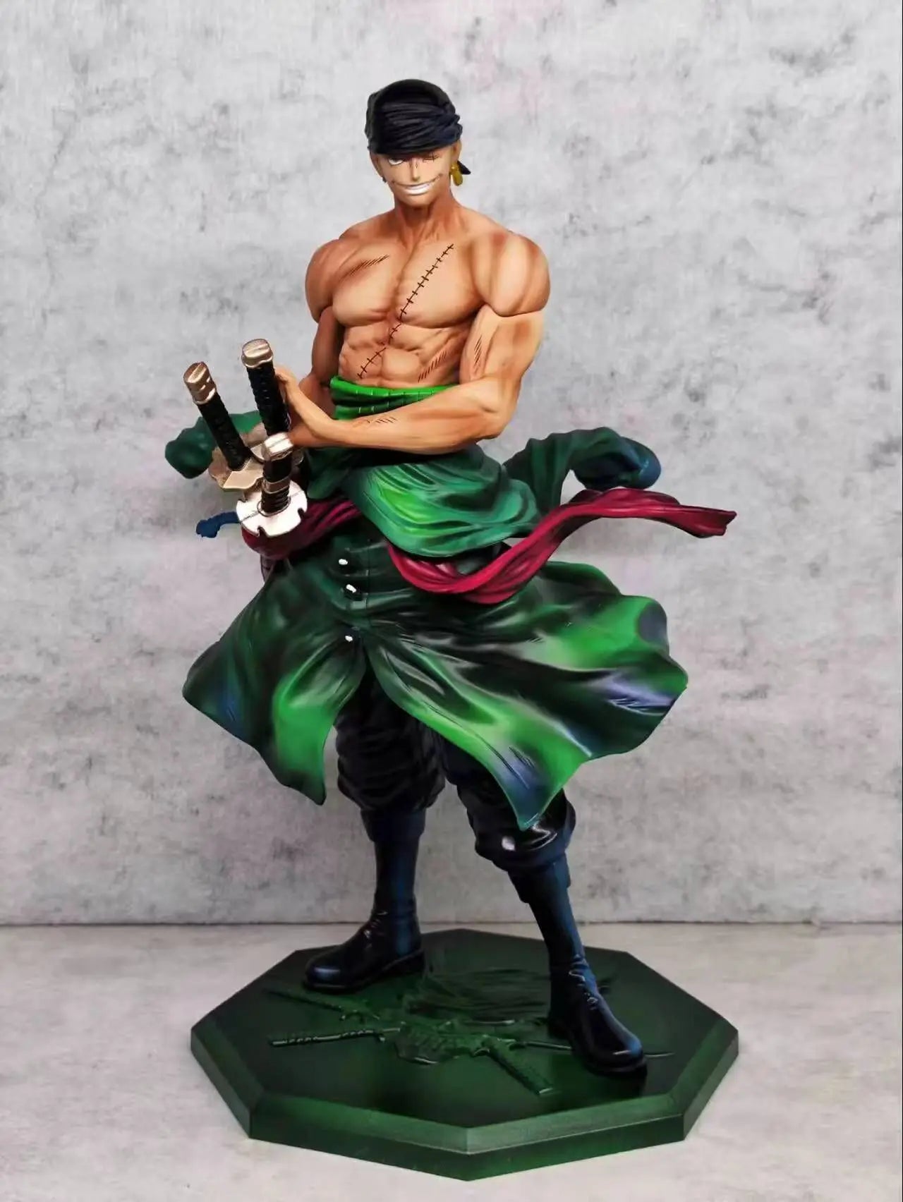 Figura Roronoa Zoro 28cm — One Piece PVC com Caixa