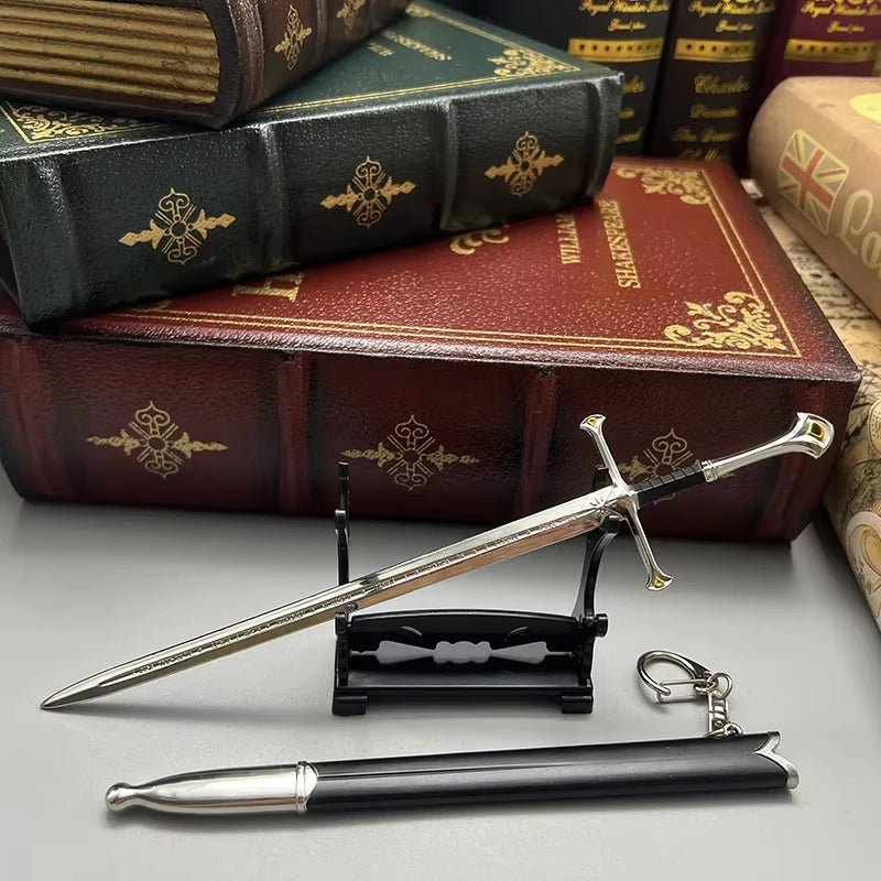 Chaveiro Espada Andúril de Aragorn — O Senhor dos Anéis Metal Colecionável