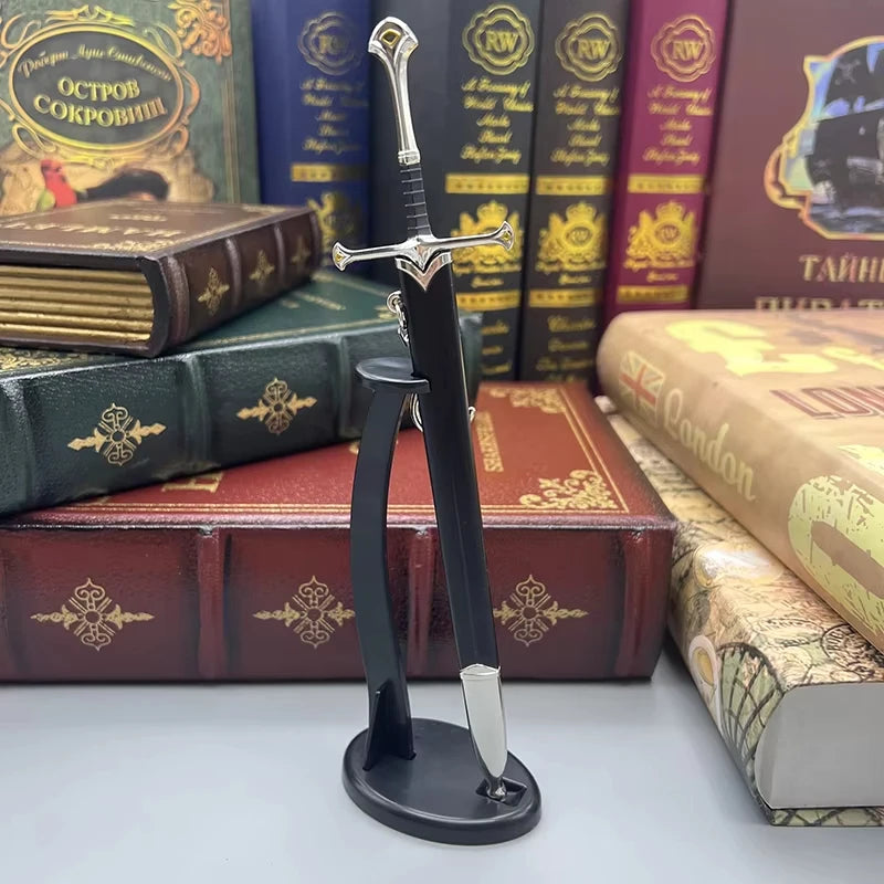 Chaveiro Espada Andúril de Aragorn — O Senhor dos Anéis Metal Colecionável