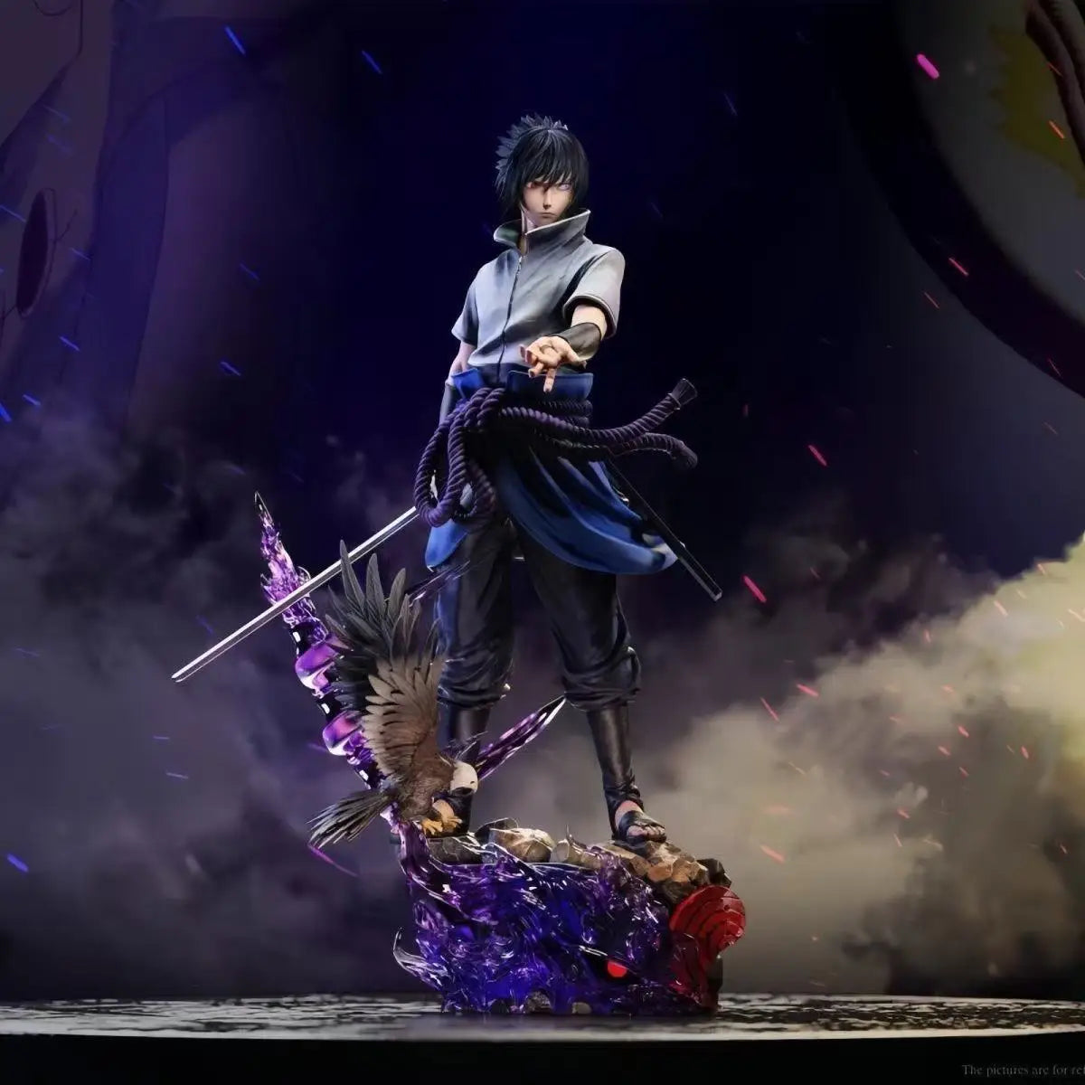 Figura Naruto e Sasuke 22cm — Naruto Shippuden PVC Bandai