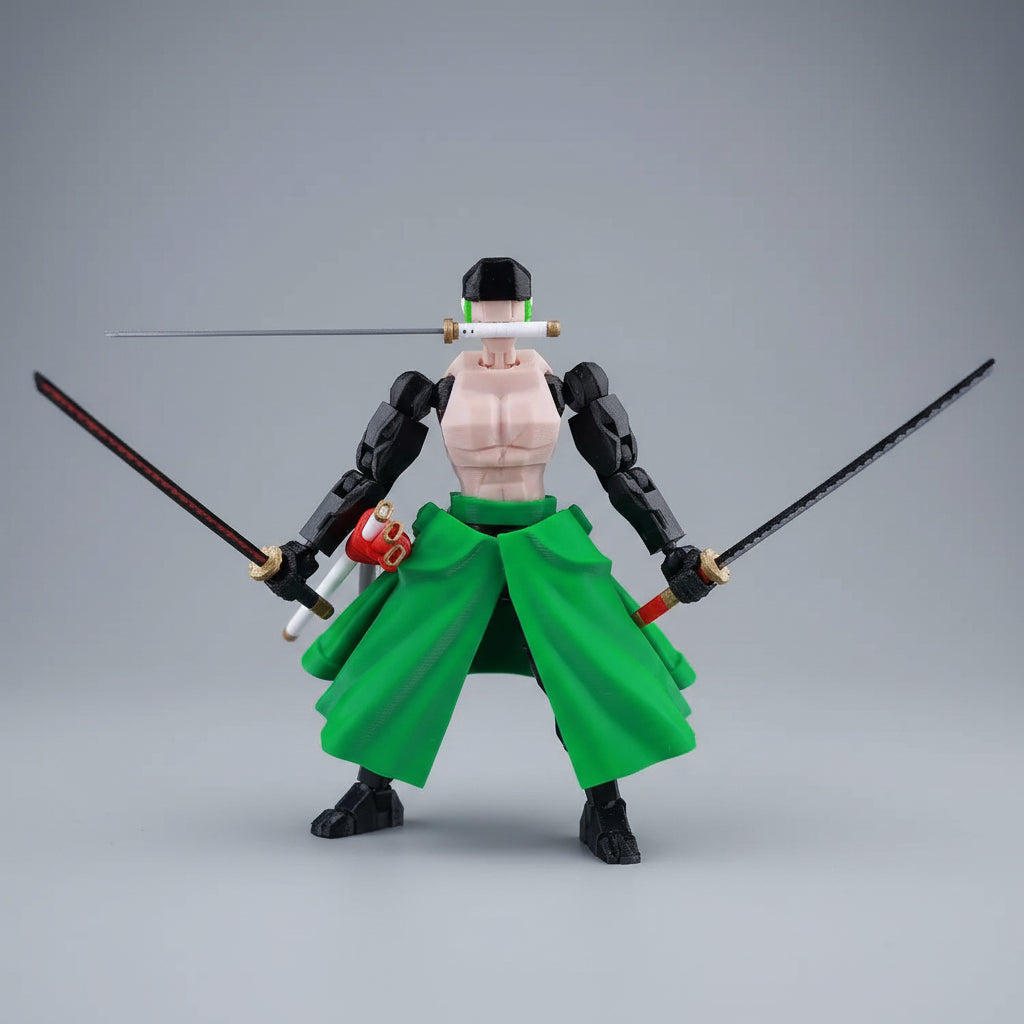 Figuras Articuladas 9L3D — Anime Multi-Universo 14cm | Gojo, Luffy, Naruto, Tanjiro e mais