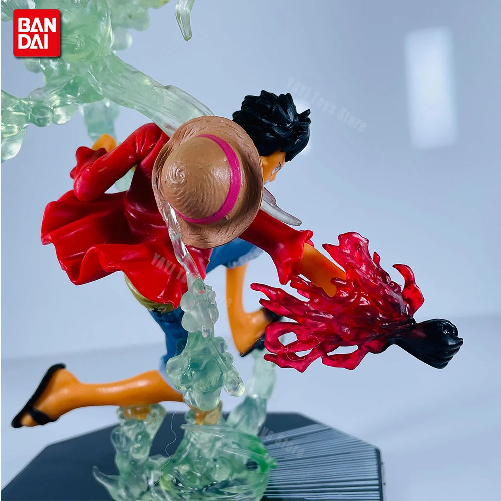 One Piece Figuras de Batalha PVC — Luffy, Zoro, Ace e Sanji