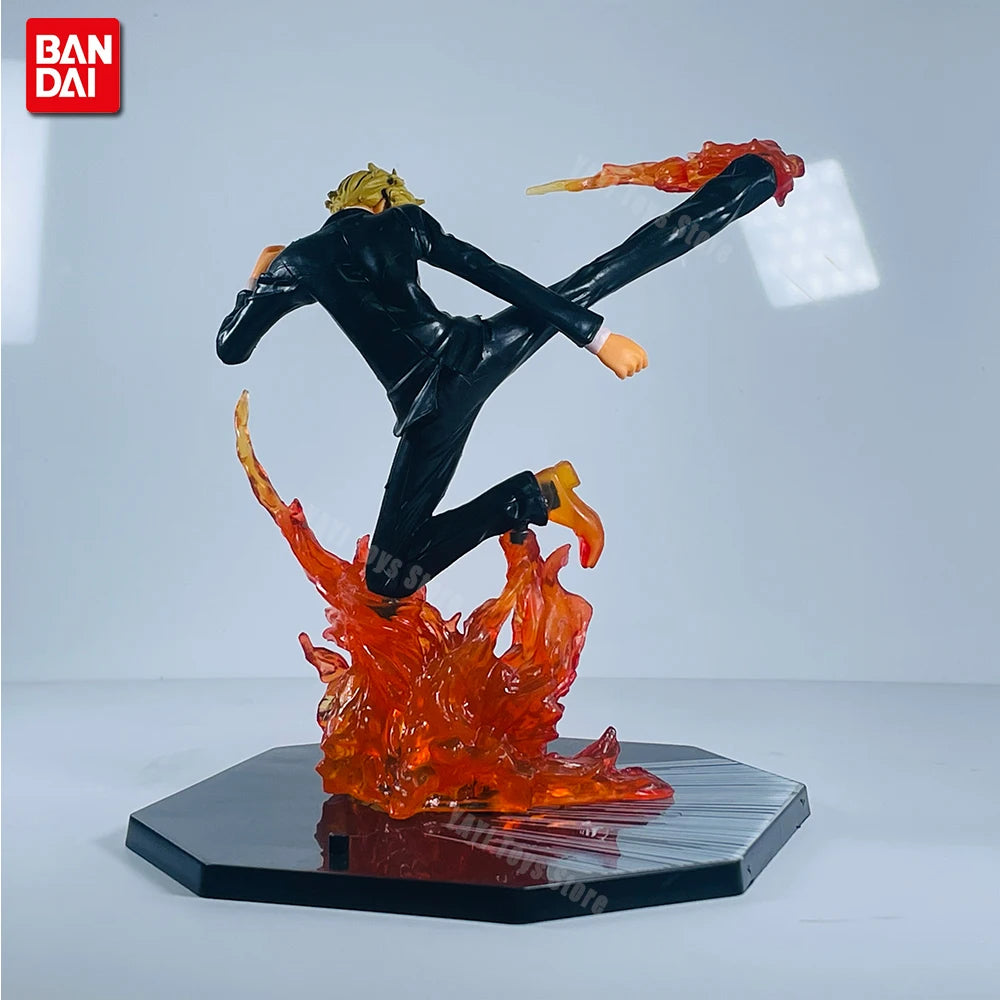 One Piece Figuras de Batalha PVC — Luffy, Zoro, Ace e Sanji