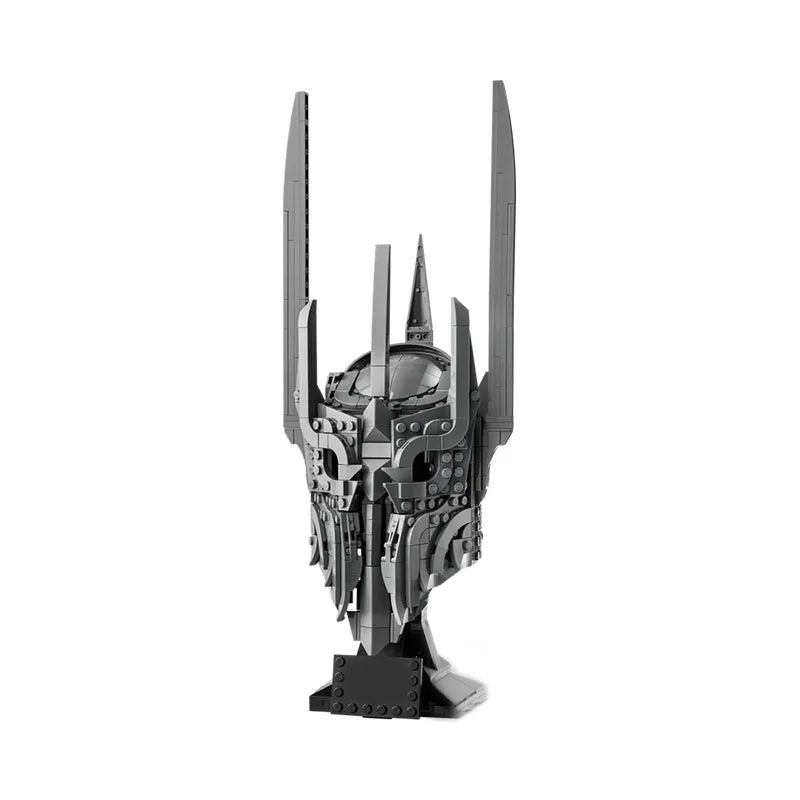 Capacete de Sauron — Blocos de Montar 538 Peças | O Senhor dos Anéis DIY