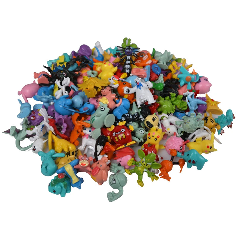 Pokémon Mini Figuras Kit — 144 Estilos Únicos PVC 2-3cm